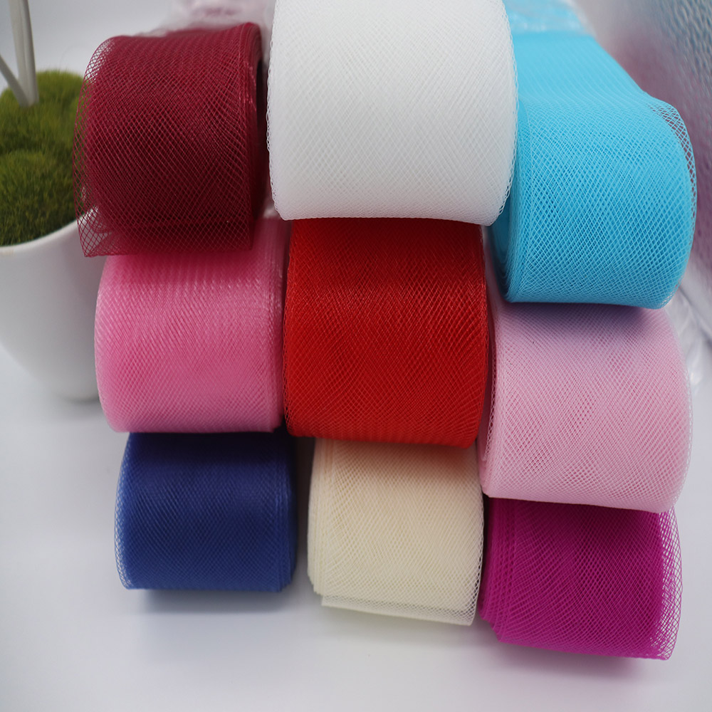 Sewing Fabric - Miękka poliestrowa siatkowa wstążka, płaska gładka