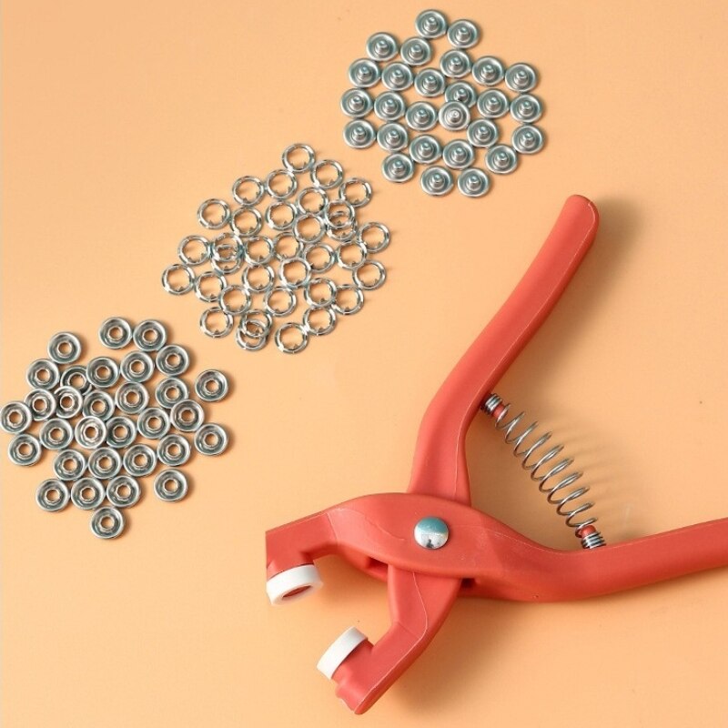 Snap Button Plier - 50 zestawów 9,5 mm szczypiec z