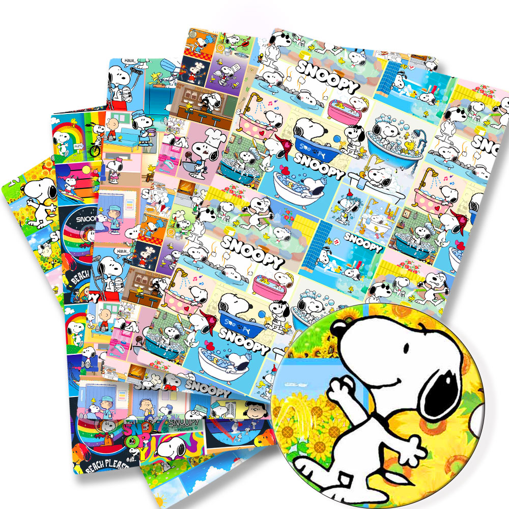 Sewing In Textile - Tkanina TAKARA TOMY Snoopy 140x50CM z