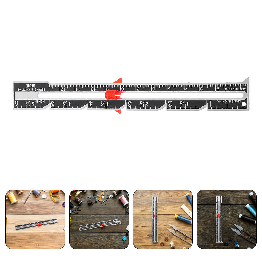 Sewing Gauge Ruler - 8-częściowy przenośny zestaw linijek do patchworku,