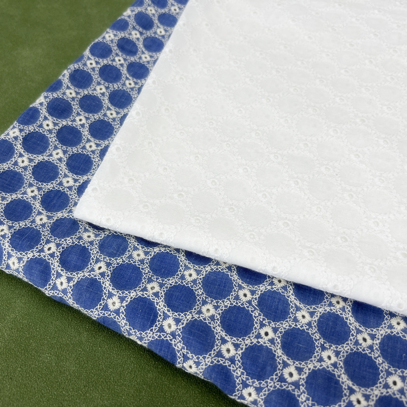 Bawełniany Denim z Małymi Okrą – Sewing Eyelet Fabric recenzja i cena