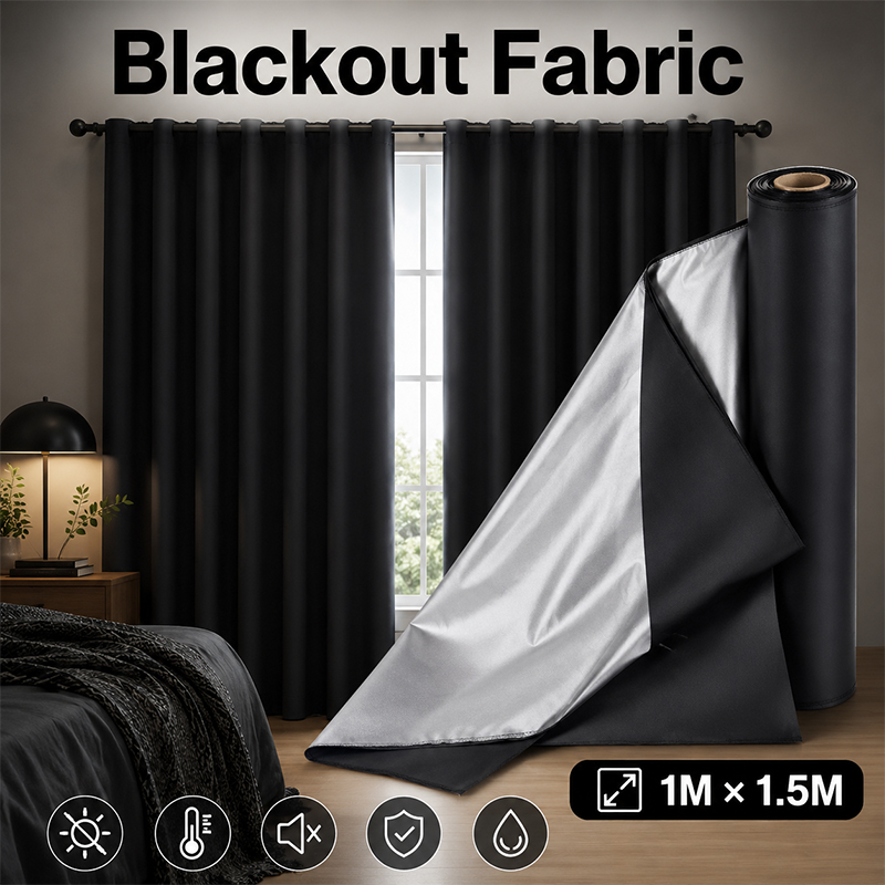 1m Czarna, posrebrzana tkanina – Sewing Fabric recenzja i cena