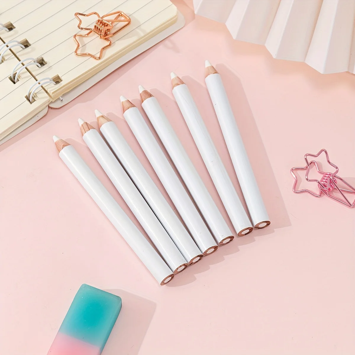 6 szt. Białe ołówki krawieckie – Fabric Marking Pen recenzja i cena