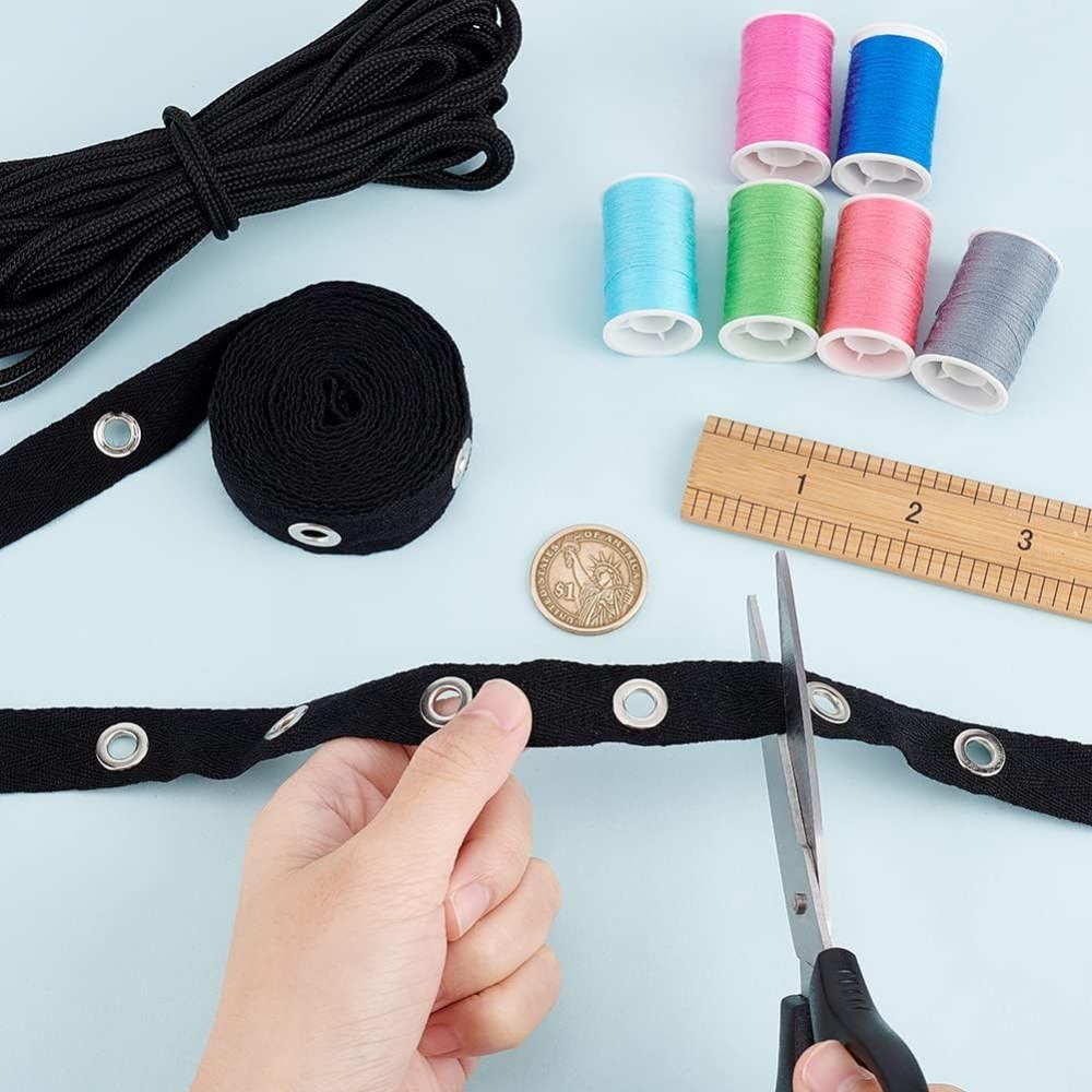 3 jardy taśmy z oczkami, czarn – Sewing Eyelet Fabric recenzja i cena